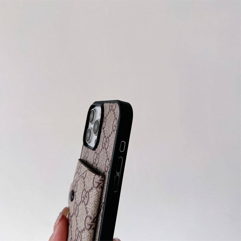 GG Card Holder Crossbody iPhone Case
