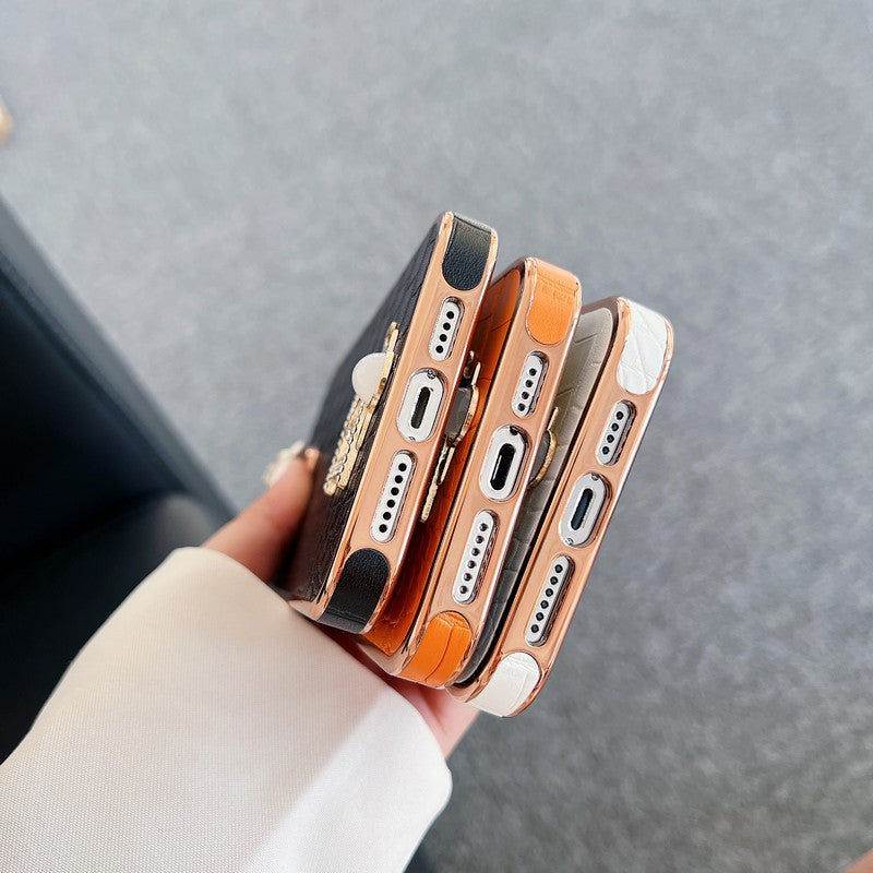 CD Diamond Logo Rose Gold iPhone Case