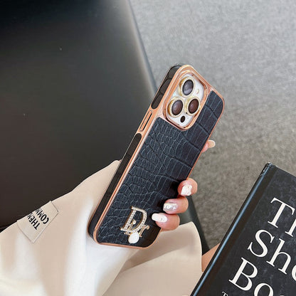 CD Diamond Logo Rose Gold iPhone Case