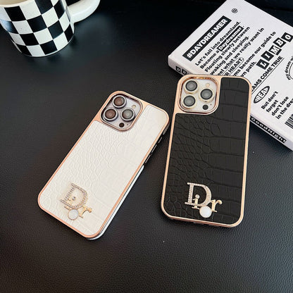 CD Diamond Logo Rose Gold iPhone Case