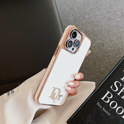 CD Diamond Logo Rose Gold iPhone Case