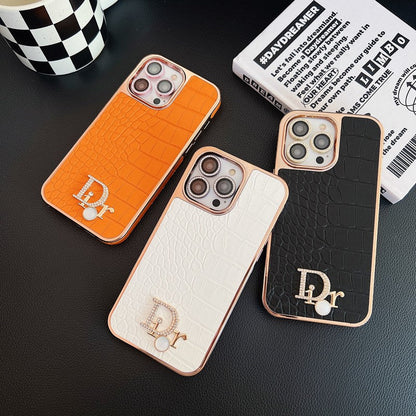 CD Diamond Logo Rose Gold iPhone Case