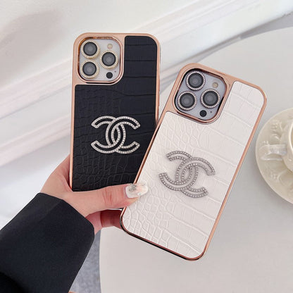 CC Color Leather Rose Gold iPhone Case