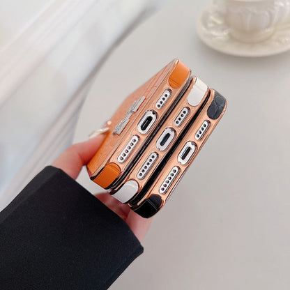 Herm Diamond Logo Rose Gold iPhone Case