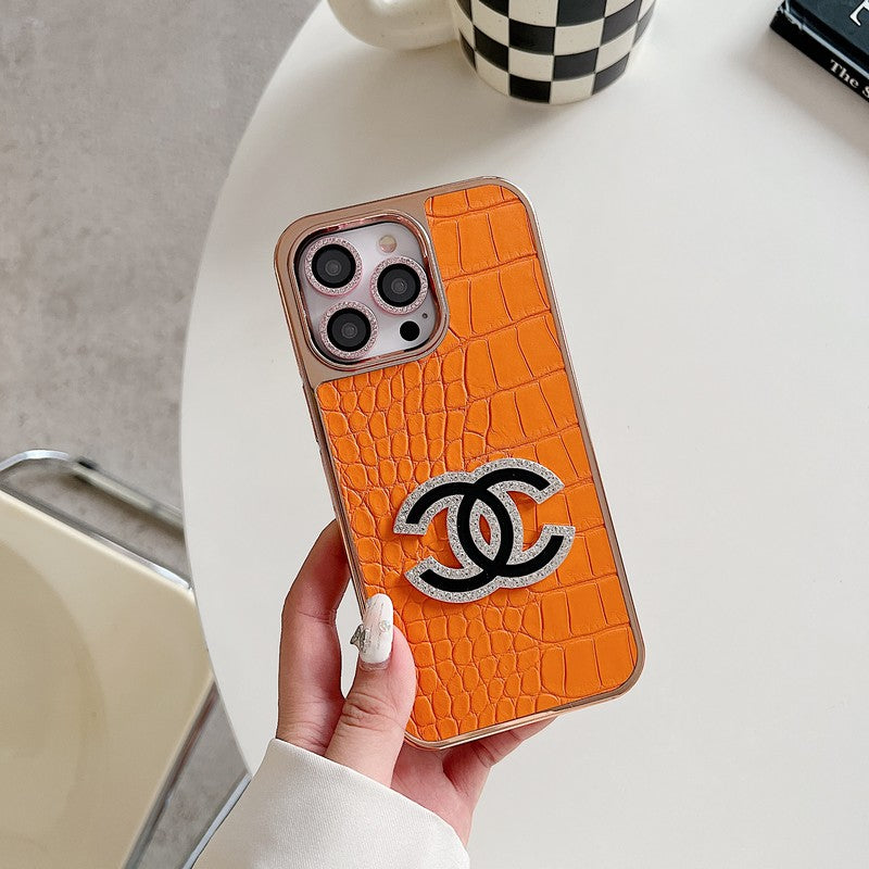CC Diamond Logo Rose Gold iPhone Case