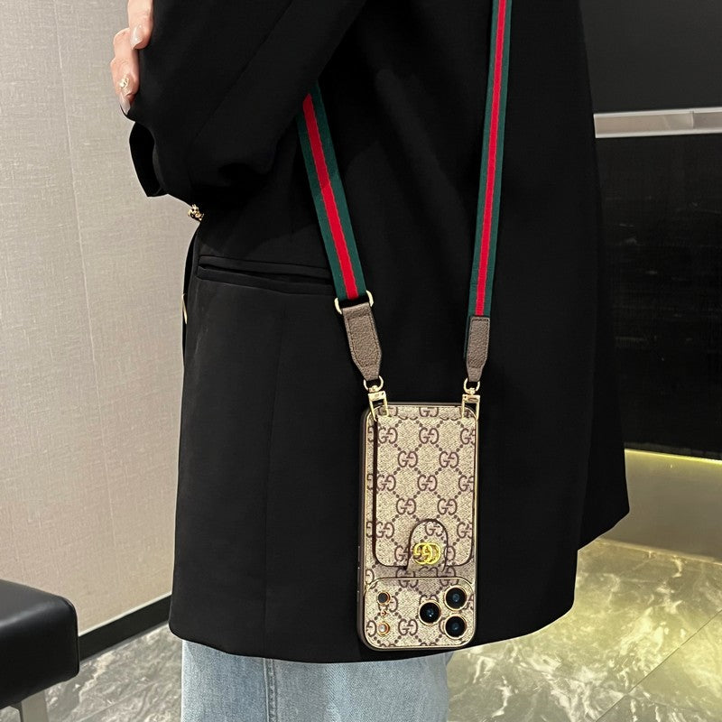 Lou & GG Color Crossbody Card Bag iPhone Case