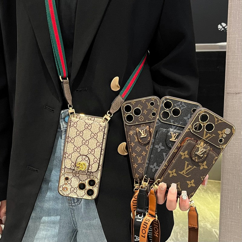 Lou & GG Color Crossbody Card Bag iPhone Case