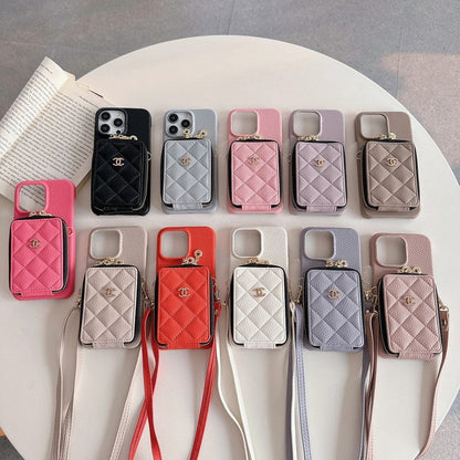 CC Card Bag Colors Chain iPhone 17 Case