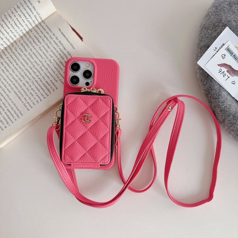 CC Card Bag Colors Chain iPhone 17 Case