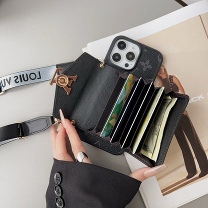 Lou Card Holder Color Crossbody iPhone Case