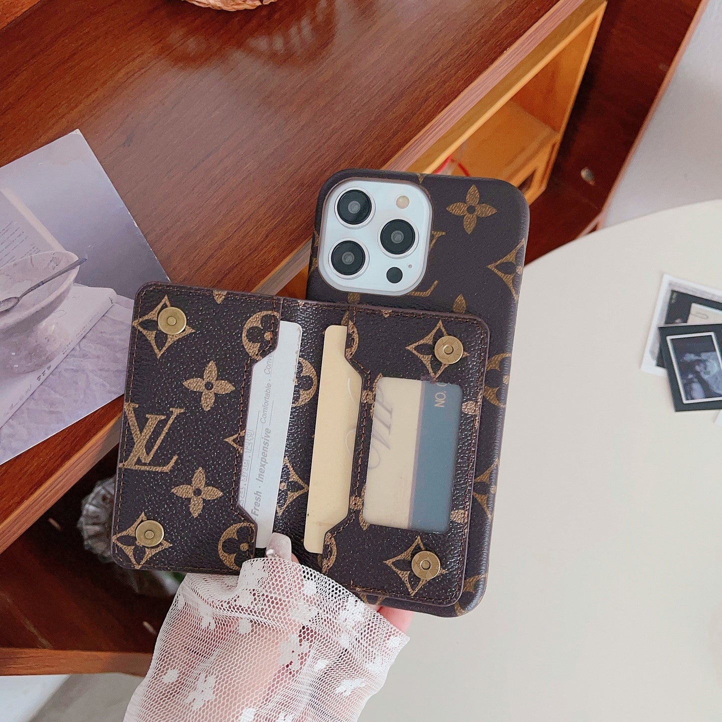 Lou Card Holder iPhone Case