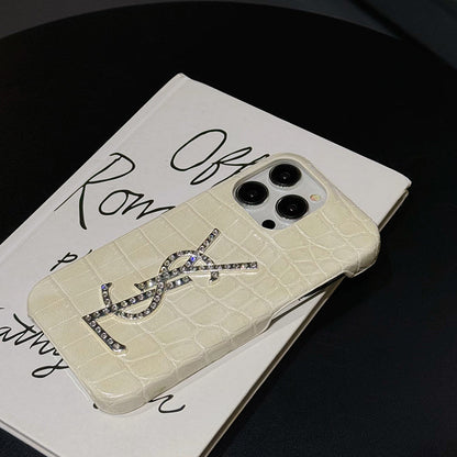 Saint Crocodile Leather Pattern iPhone Case