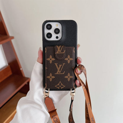 Lou Card Bag Crossbody Chain iPhone Case