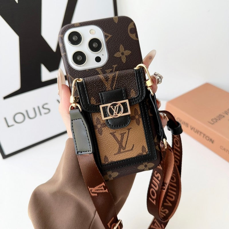 Lou Card Holder Crossbody iPhone Case