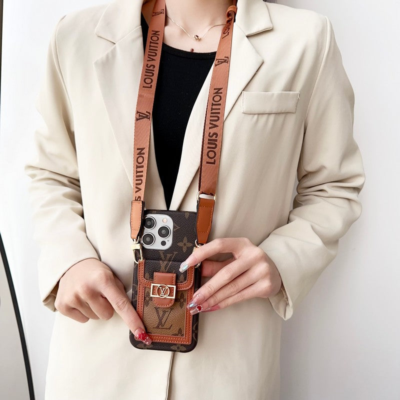 Lou Card Holder Crossbody iPhone Case