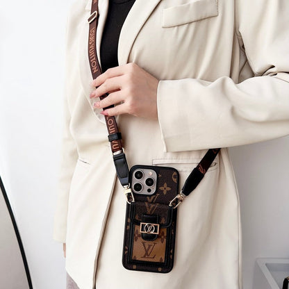 Lou Card Holder Crossbody iPhone Case
