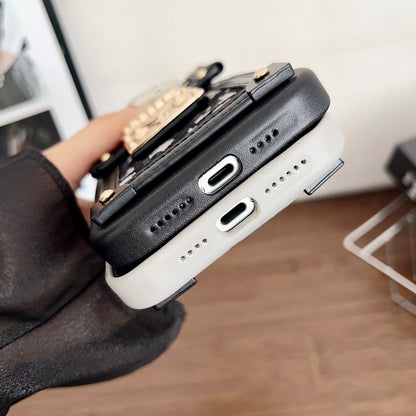 CD Black & Grey Card Bag Lock iPhone Case