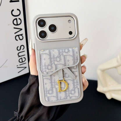 CD Black & Grey Card Bag iPhone Case