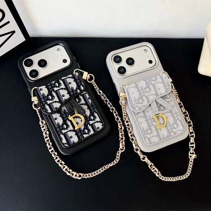 CD Black & Grey Card Bag iPhone Case