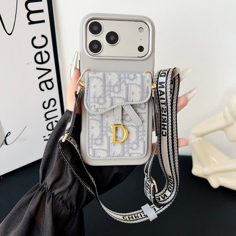 CD Black & Grey Card Bag iPhone Case