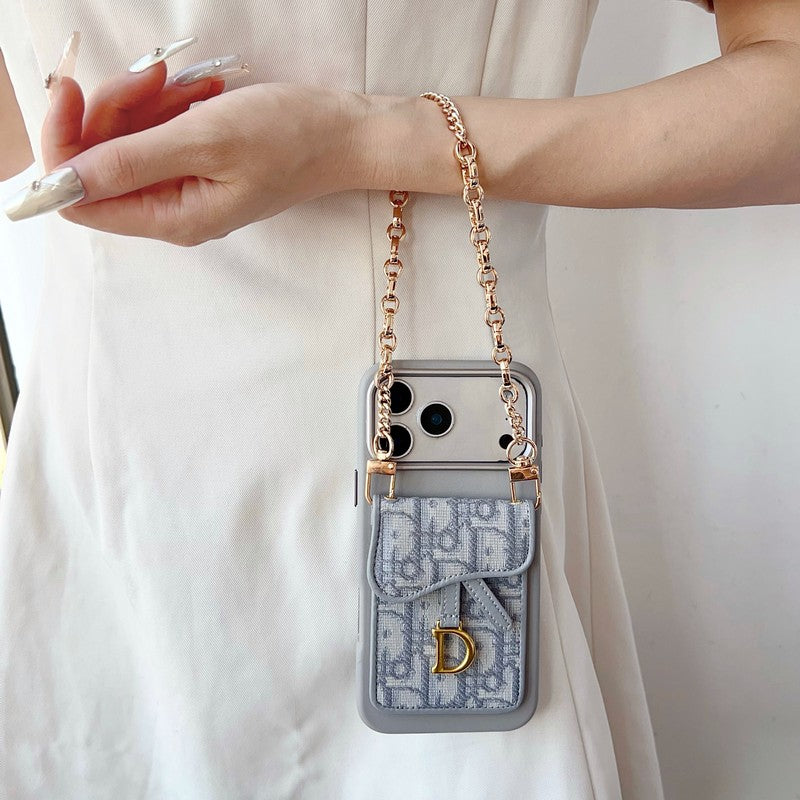 CD Black & Grey Card Bag iPhone Case