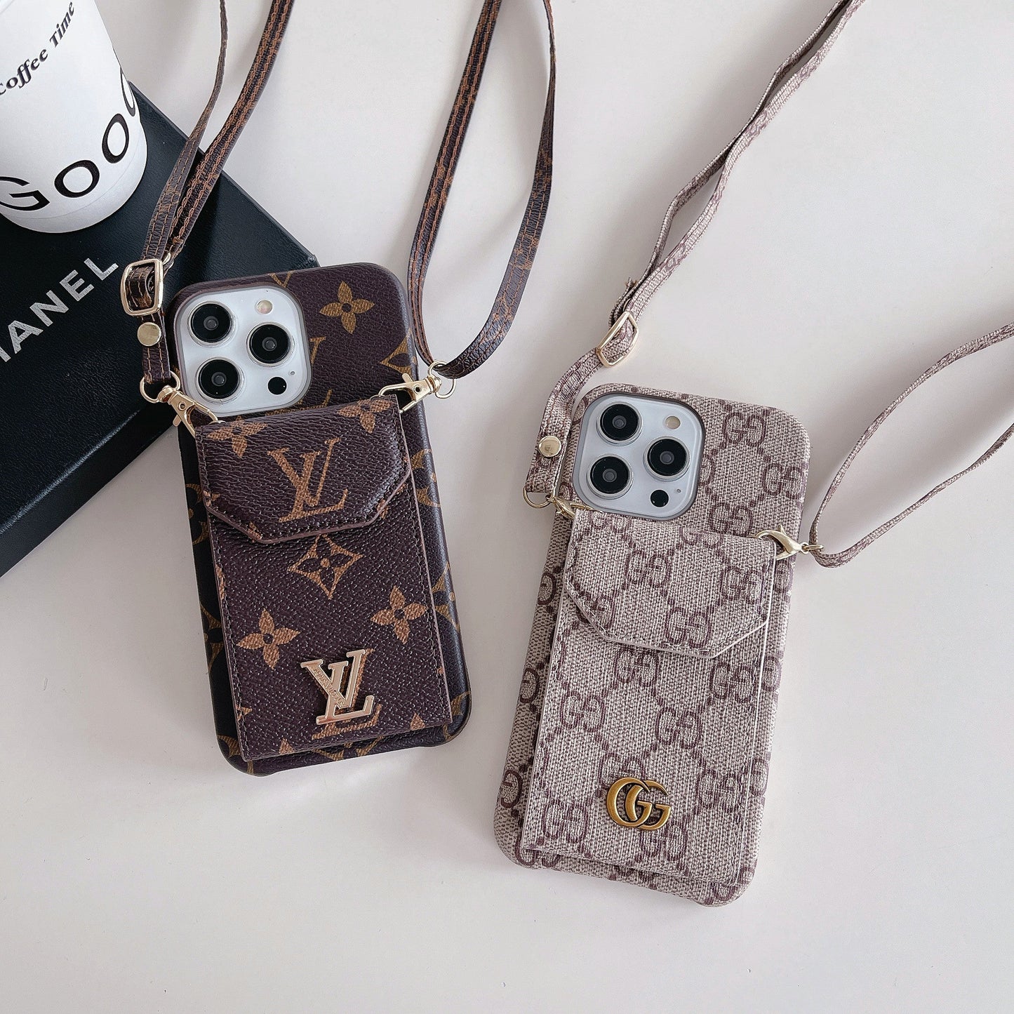 GG Fabric Chain iPhone Case