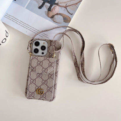 GG Fabric Chain iPhone Case