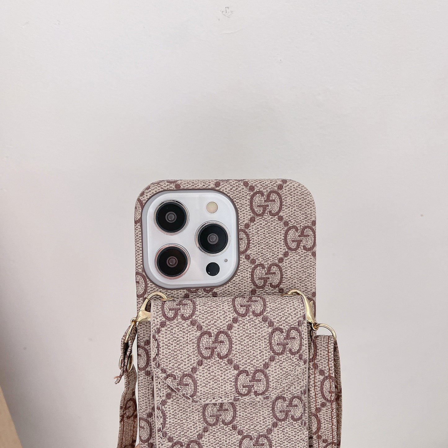 GG Fabric Chain iPhone Case