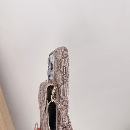 GG Fabric Chain iPhone Case