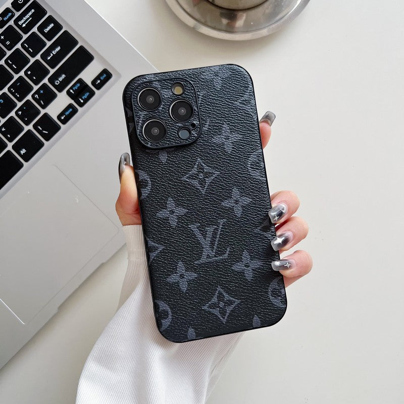 Lou Classic Color Leather iPhone Case