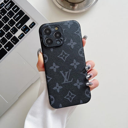 Lou Classic Color Leather iPhone Case