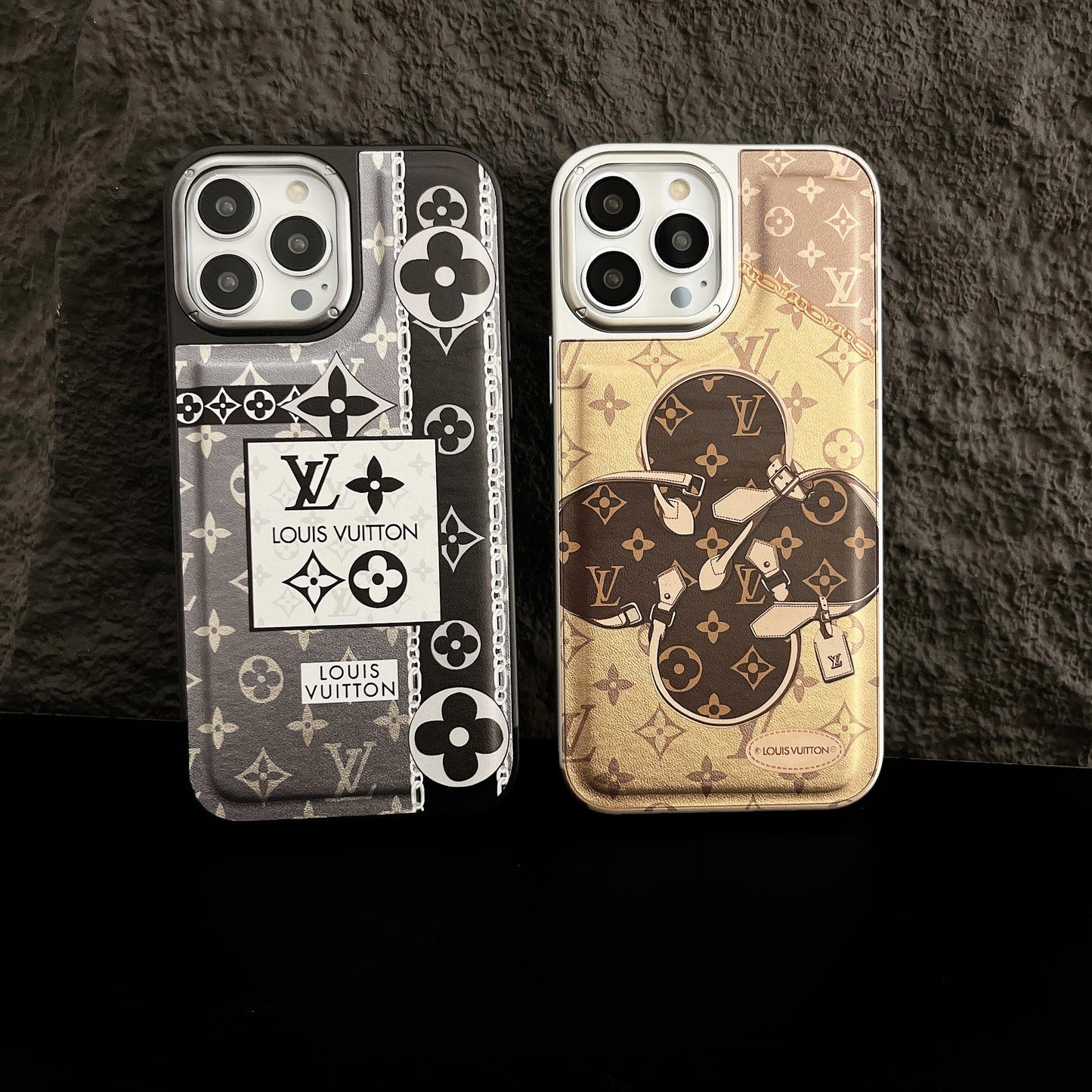 Lou Plating Leather iPhone Case