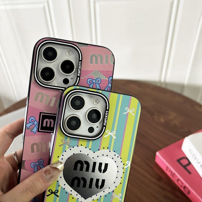 Miu Pink & Green iPhone Case