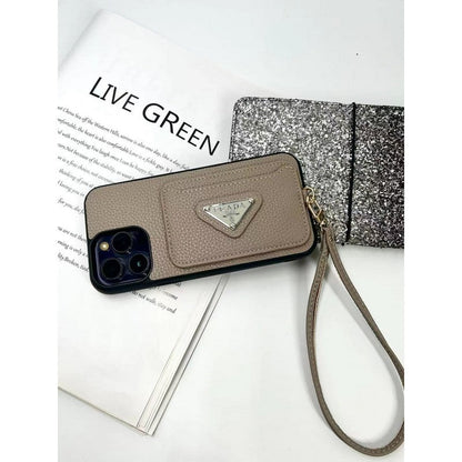 Pra Four Colors Card Bag iPhone Case