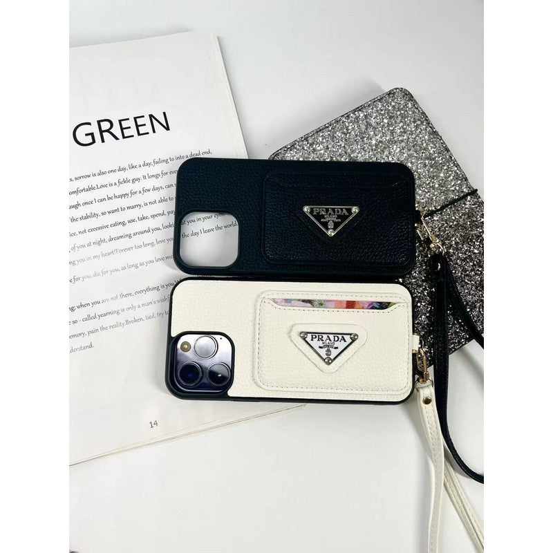 Pra Four Colors Card Bag iPhone Case