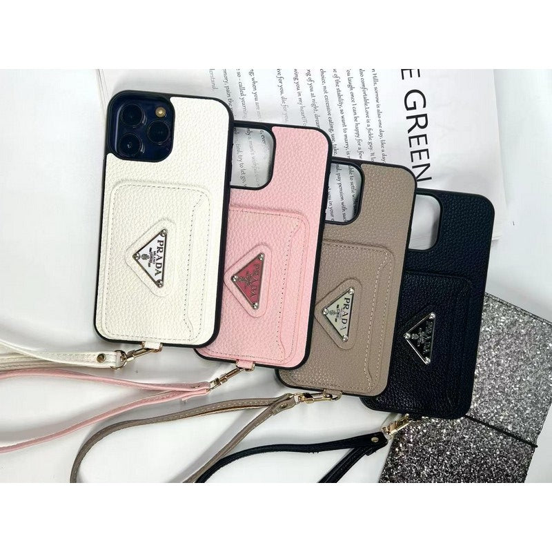 Pra Four Colors Card Bag iPhone Case