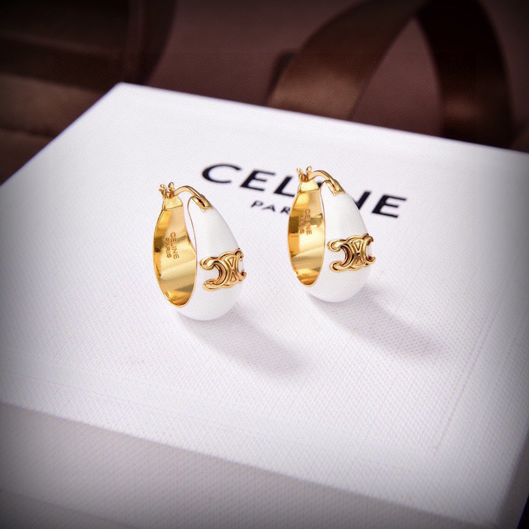 18K Triomphe Pearl Earrings