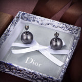 18K CD Tribales Black Earrings