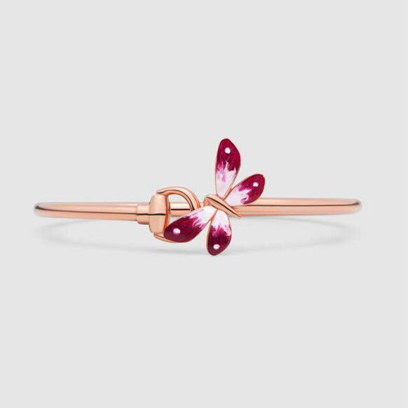 18K GG Flora Bangle Bracelet
