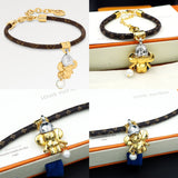 18K Louis Vivienne Pearls Bracelet
