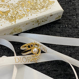18K CD Star Pearl Ring