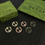 18K GG Color Hollow Earrings
