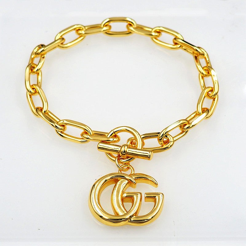 18K GG Interlocking G Gold Bracelet