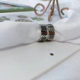 18K Louis Damier Black Ring