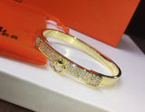 18K Collier De Chien Diamond H Bracelet