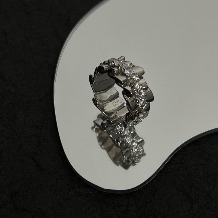 18K CD Archi Bar en Corolle Bague Ring