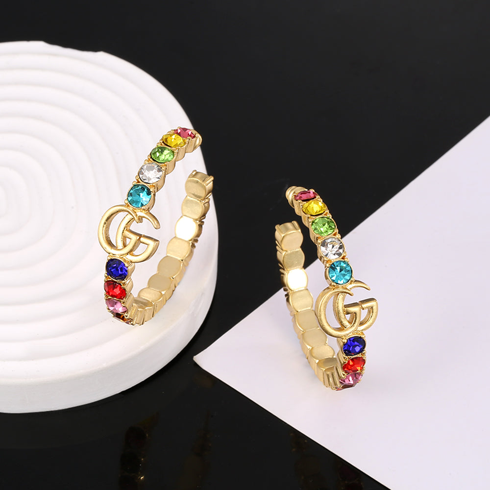 18K GG Circle Earrings
