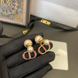 18K CD 30 Montaigne Rani Pink Pearls Earrings