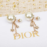 18K CD Tribales Tassel Diamond Earrings