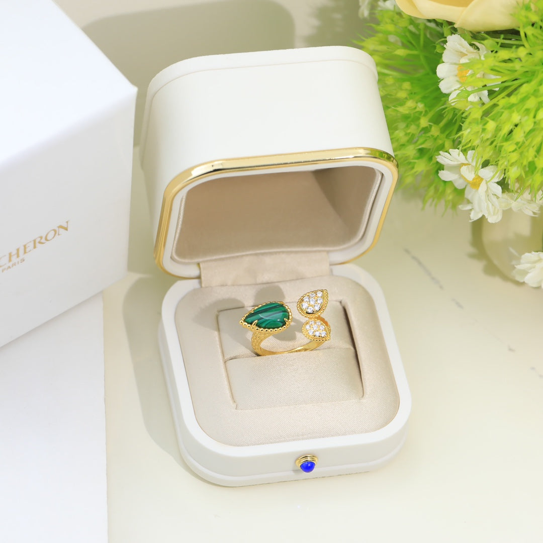 18K Serpent Boh¡§¡§me Diamonds Ring